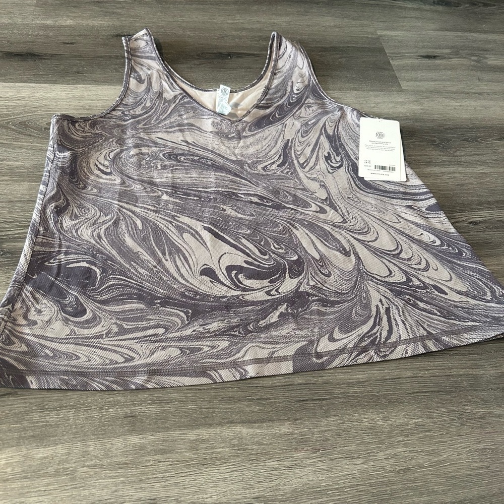 Athleta Gray Swirl Tank Top